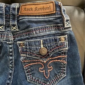 Rock revival Alivia - size 24 - skinny jeans with red stitch